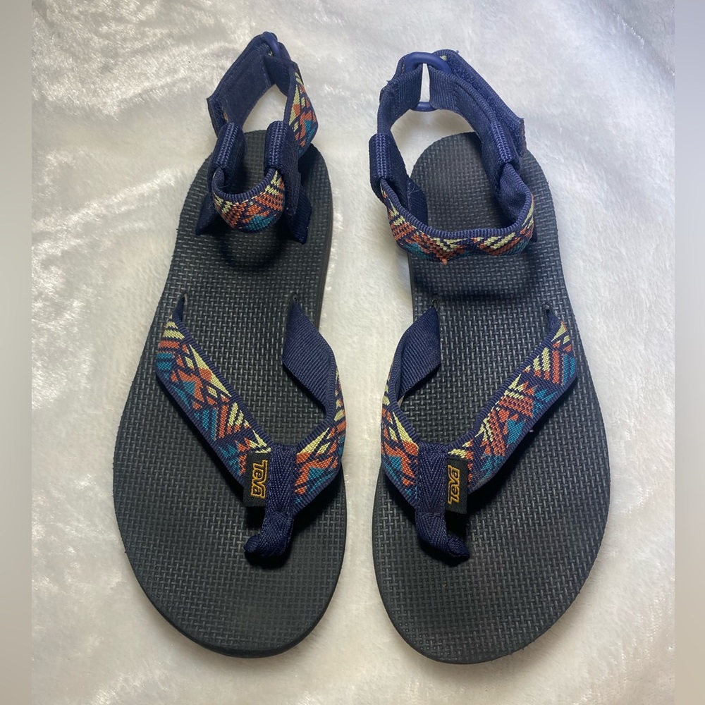 Teva Navy Sandals with Colorful Accents